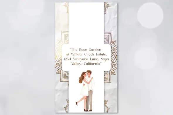 Enhanced Romantic Wedding Invitation Video