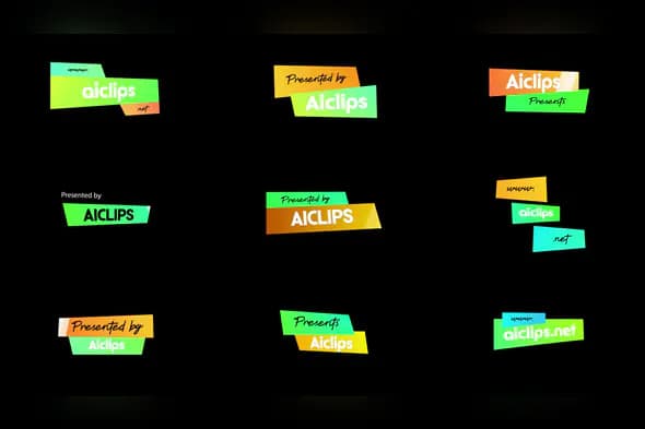 Colorful Ribbon Lower Thirds – After Effects Title Template for Modern Promos