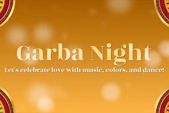 Vibrant Garba Night Celebration Template