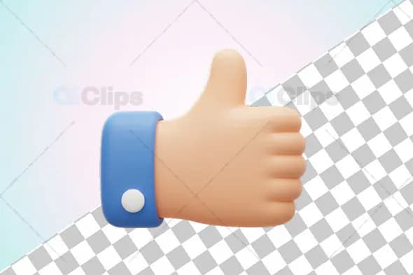 3D Thumbs Up Emoji Icon