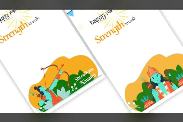 Shree Ram Navami Festival Greeting Video Template | After Effects | Animated Indian Festival Theme