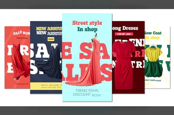 Women's Fashion Sale Promo Video Template for After Effects | Dress & Apparel Marketing