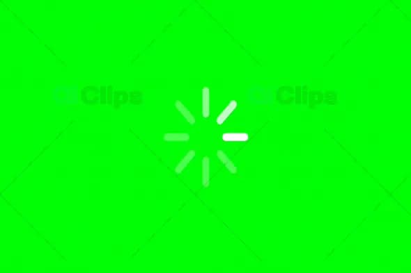 Loading Animation with Green Screen Background
