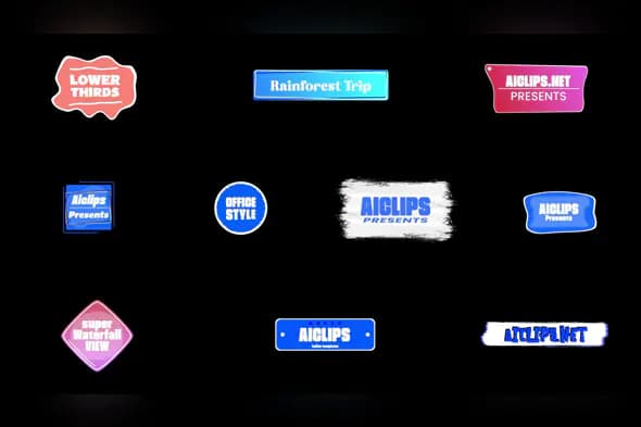 Bold Animated Lower Thirds – After Effects Template for Travel & Presentations