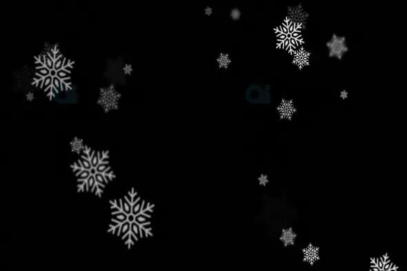 Falling Snowflake Overlay Animation
