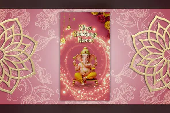 Shree Ganesha Wedding Invitation Template for After Effects