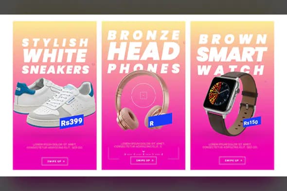E-commerce Product Promo Template | Fashion & Gadgets Sales Video for Instagram | After Effects