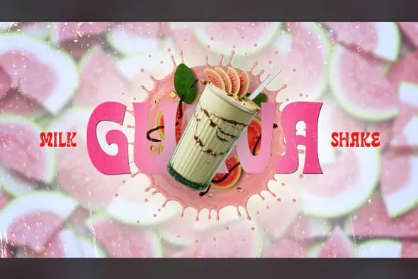 Fruits Milkshake Splash Animation