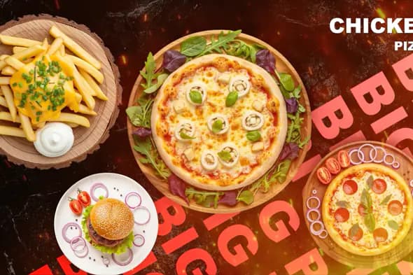 Sizzling Fast Food Promo Template