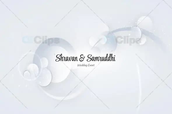 Minimalist White Wedding Intro Template