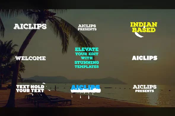 Tropical Sunset Lower Thirds Template for Indian Video Creators – After Effects