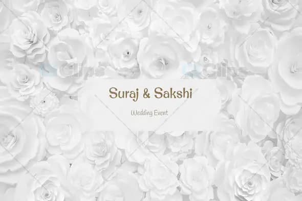 White Rose Luxury Wedding Intro Template