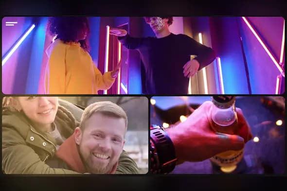 Split Screen Collage Opener for After Effects | Dynamic Multi-Scene Video Template