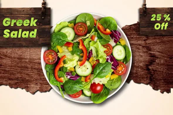 Enhanced Rustic Greek Salad Promo Template