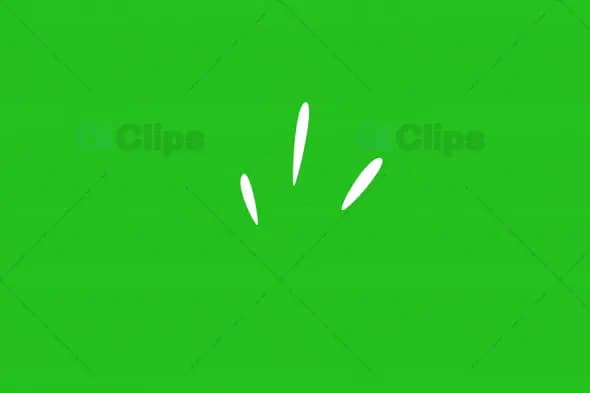 Blink Stroke Motion Graphics Animation with Green Screen