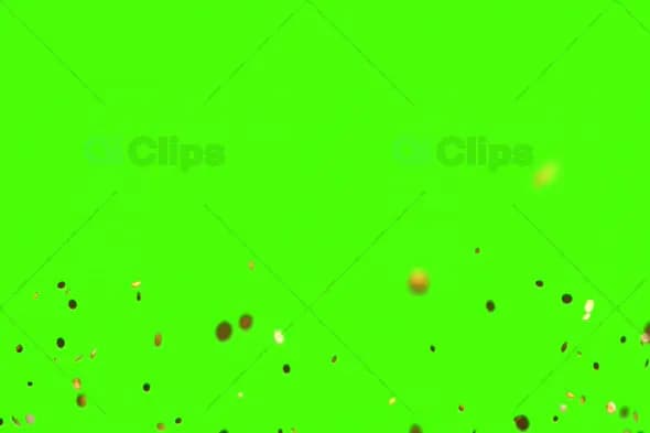 Golden Coins Explosion Green Screen Animation