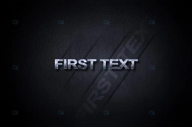 Metallic Text Animation Template