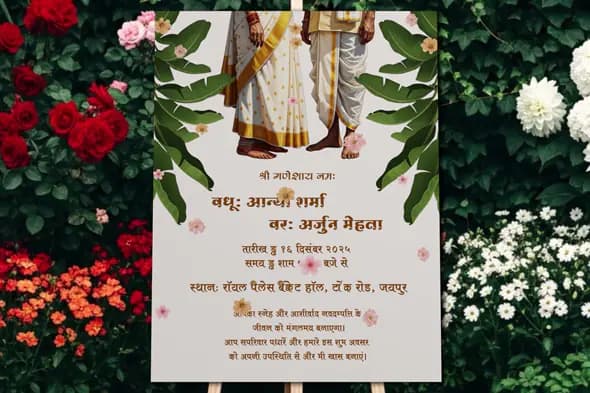 Elegant Indian Wedding Invitation Template
