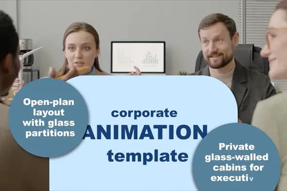 Modern Office Meeting Animation Template