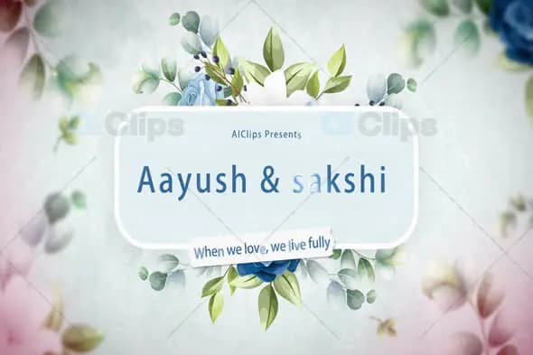 Elegant Floral Wedding Invitation Template