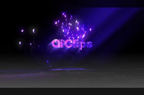 Magical Butterfly Particle Logo Reveal Template for After Effects – Elegant Purple Animation