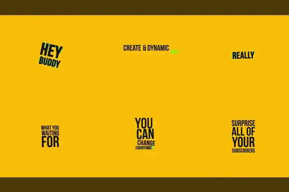 Bold & Minimal Lower Thirds Animation Pack for After Effects – Kinetic Typography Style