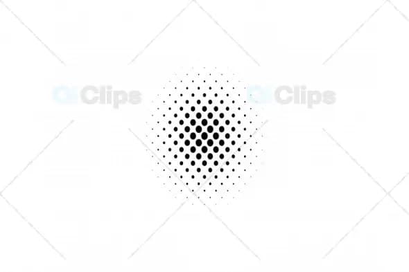 Black and White Halftone Dot Overlay Transition