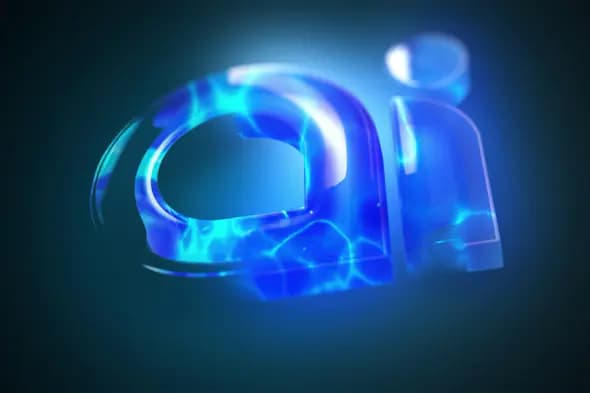 Futuristic AI Logo Reveal Animation