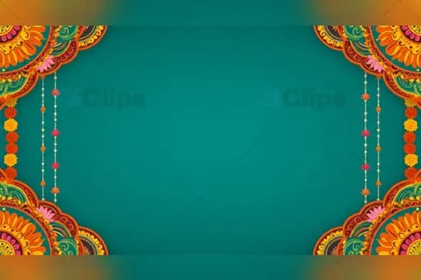 Colorful Diwali Rangoli Background