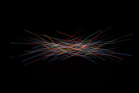 Chaotic Neon Light Streaks Texture
