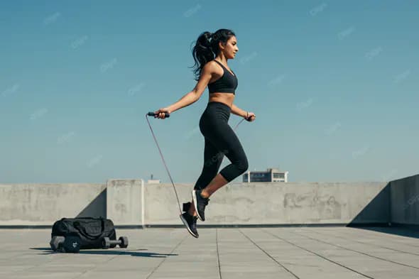 Urban Rooftop Jump Rope Workout