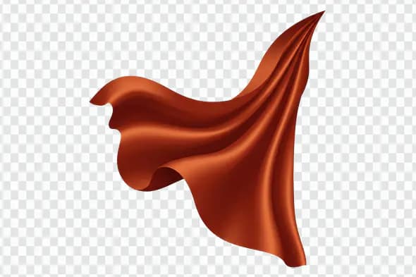 Flying Saffron Flag PNG – Transparent Background Indian Cultural Symbol