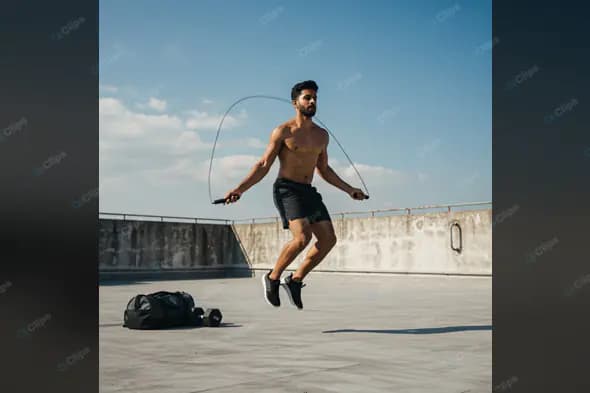 Dynamic Rooftop Jump Rope Workout