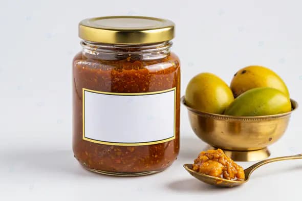 Artisanal Mango Chutney Presentation