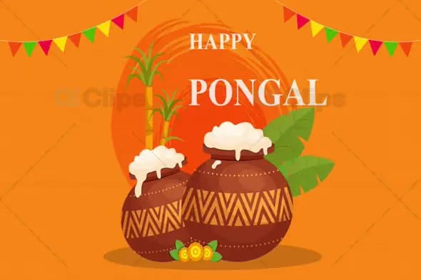 Happy Pongal Traditional Festive Animation