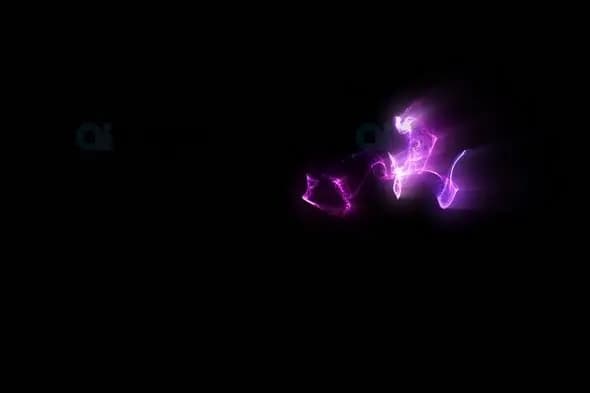 Abstract Purple Light Streaks on Black Background