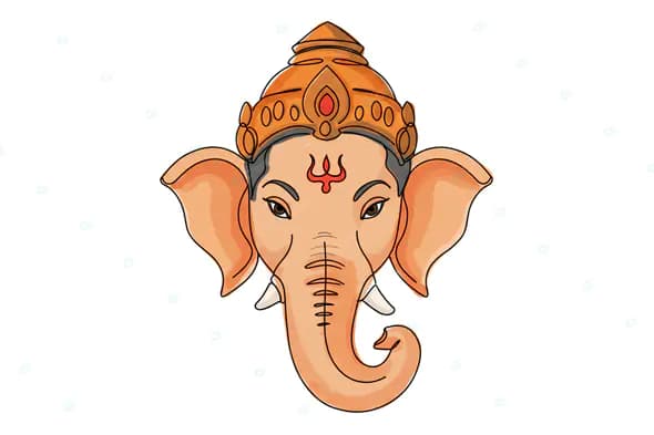 Regal Ganesha Illustration