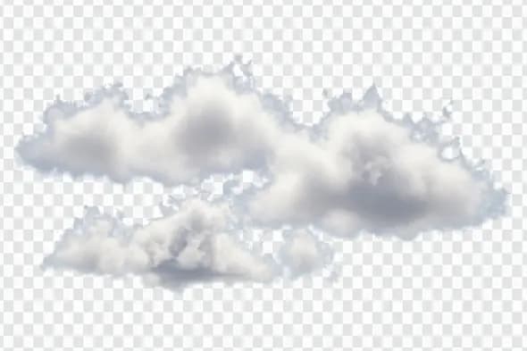 Realistic Cloud PNG Transparent Background – Soft White Clouds