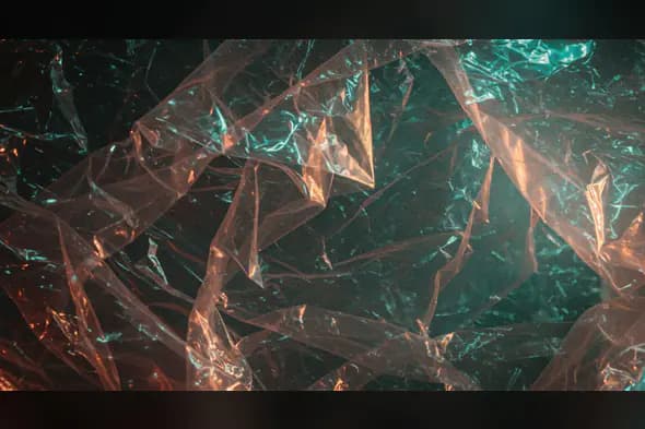 Colorful Crumpled Plastic Texture Background