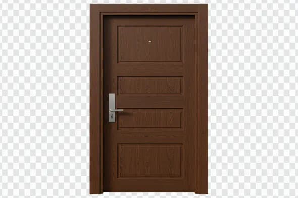 Modern Wooden Door PNG