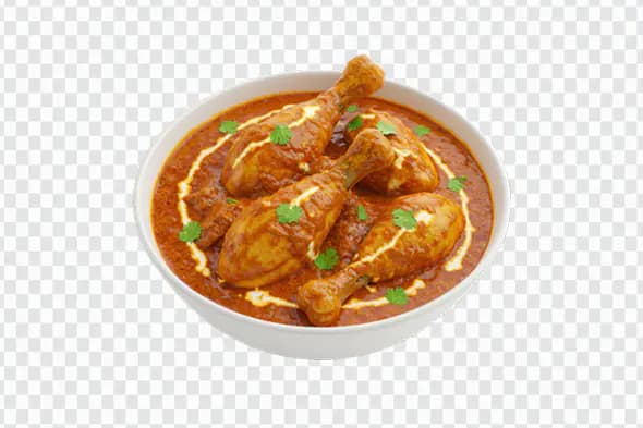Authentic Indian Chicken Curry Drumsticks PNG for Food Branding
