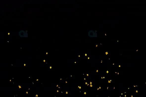 Golden Confetti Falling Animation