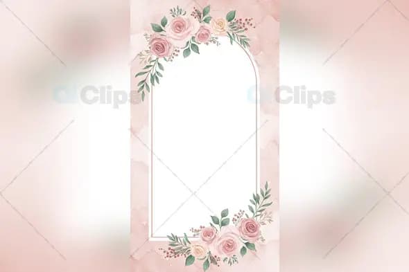 Floral Wedding Invitation Background