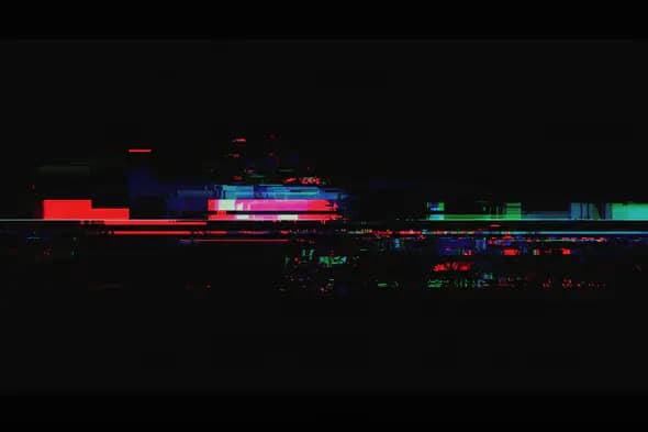 Digital Glitch Texture with RGB Distortion Background