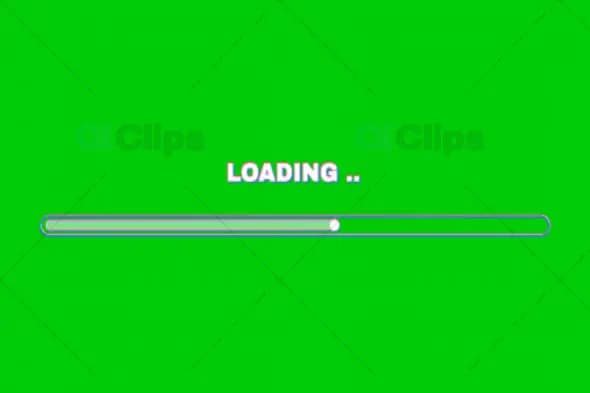Green Screen Loading Bar Animation