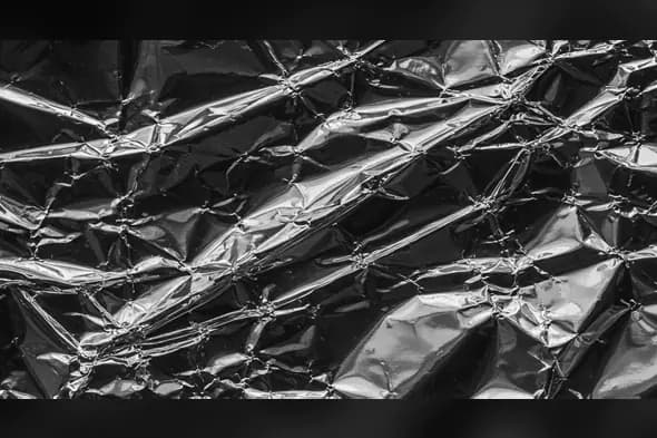 Shiny Metallic Crinkled Foil Texture for Premium Backgrounds