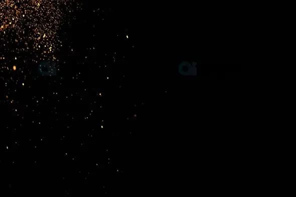 Golden Particle Explosion Background