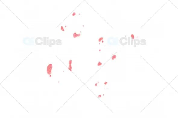 Abstract Red Ink Splatters on White Background Animation
