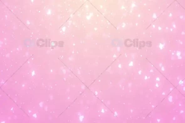 Soft Pink Sparkling Hearts Animation Background