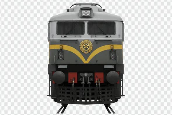 Front View Indian Train Engine PNG